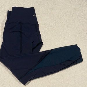 Cropped navy Lulu leggings